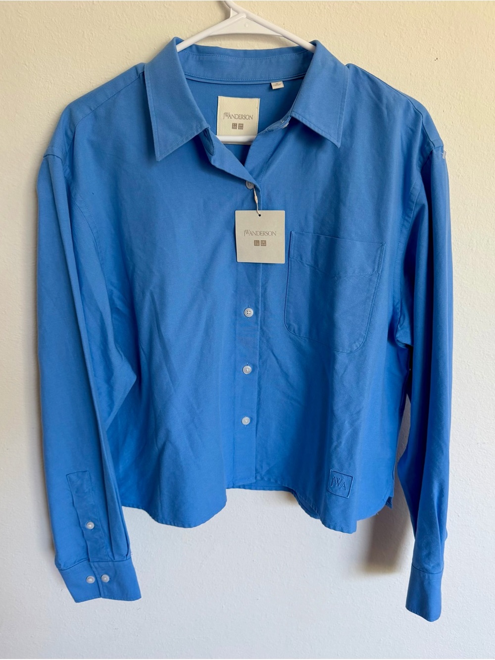 JW Anderson UNIQLO Women Blue Button-Up Shirt